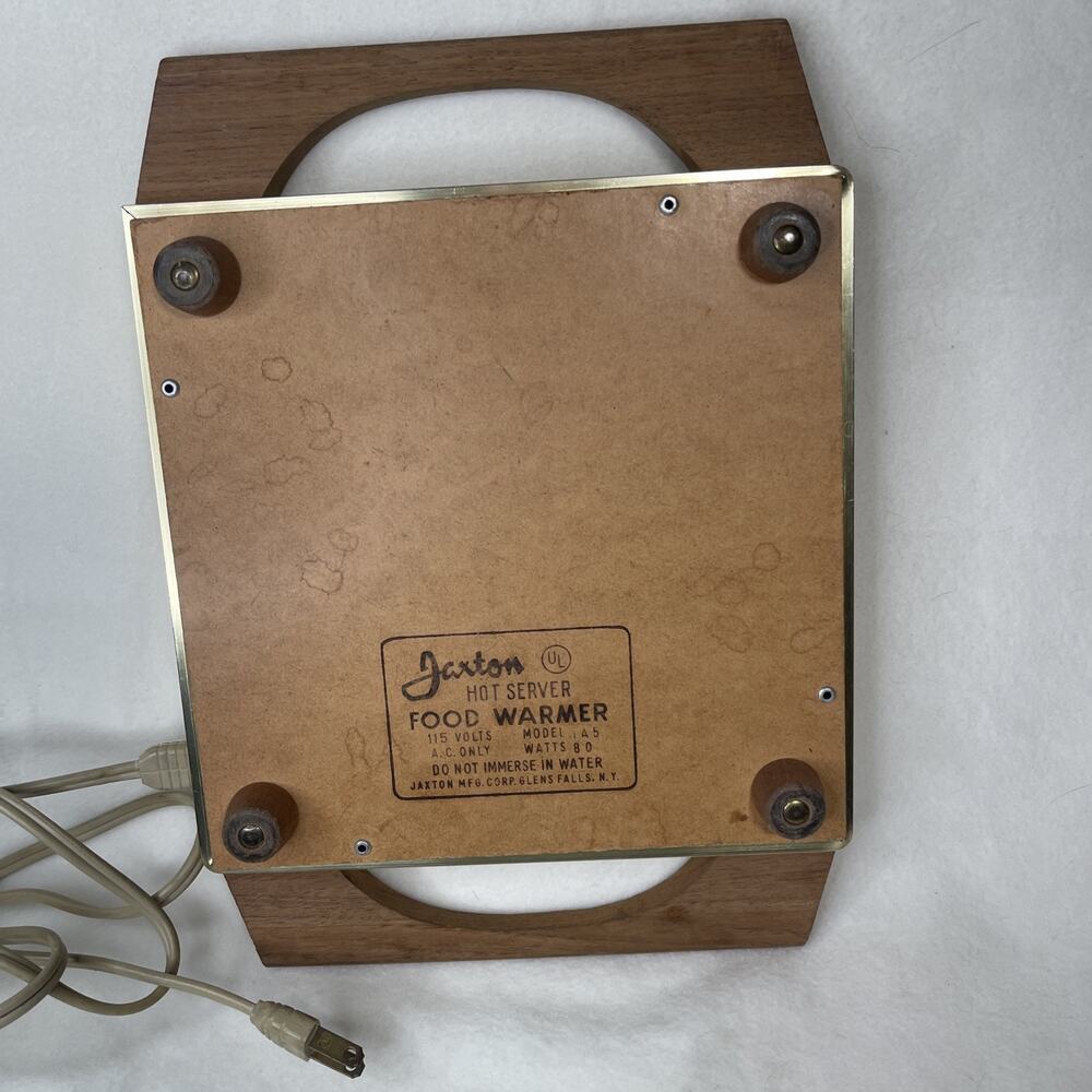 Vintage Georges Briard Hot Plate Food Warmer Golden Birds Sonata Pattern 6"x8.5" - Picture 4 of 6